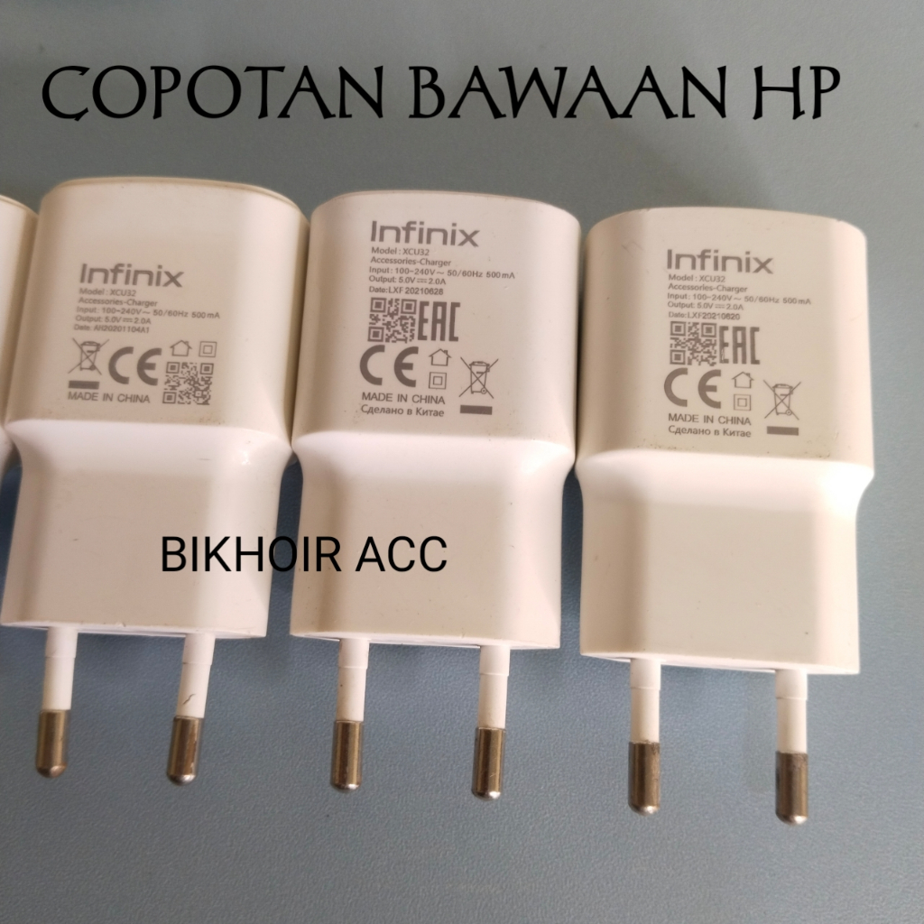 CHARGER (ADAPTOR) INFINIX ORI COPOTAN 2A BAWAAN HP ORIGINAL