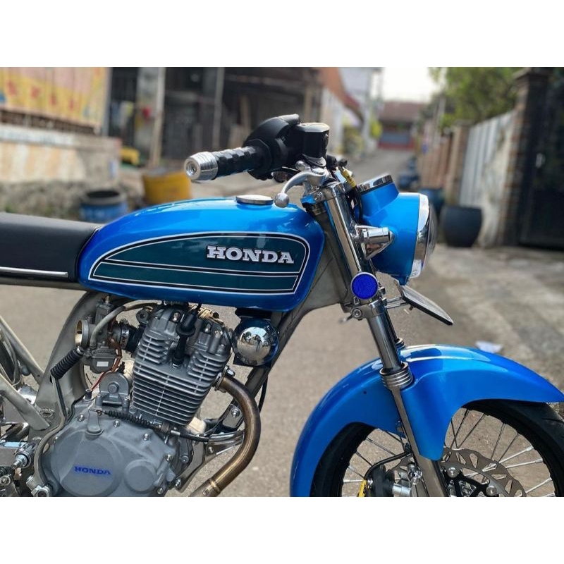 Setiker setriping Cb 125 ,Cb 100 biru tua