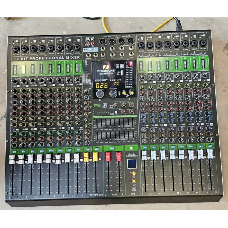 MIXER PHASELAB ULTIMATE 16 + COMPRES & LEVEL SUB / Mixer Phaselab Ultimate 16 Compress / mixer phase