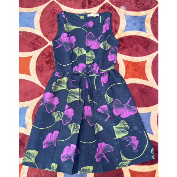 Preloved Dress Hitam Flower - Original Brand Minimal