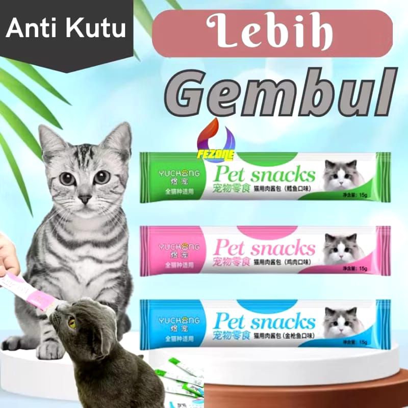 COD SNACK KUCING 30 VARIAN YUCHONG PET STRIP CEMILAN SNACK KUCING MURAH SNACKS KUCING CEMILAN KUCING