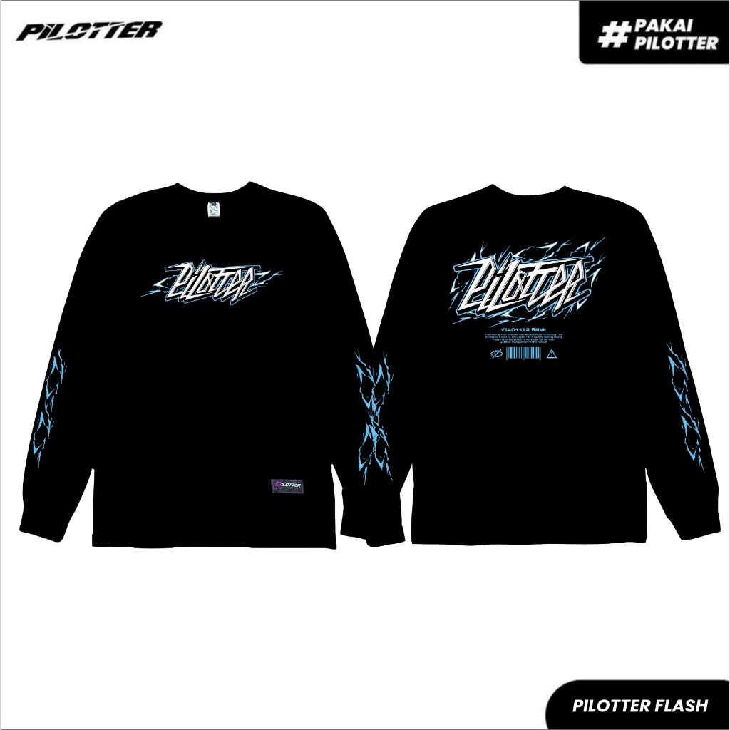 KAOS PILOTTER FLASH LENGAN PANJANG ORIGINAL UNISEX