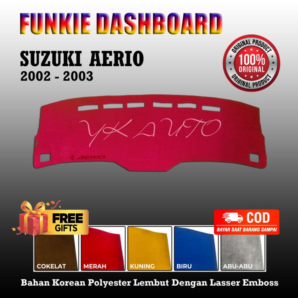 Funkie Dashboard Aerio Cover Dasboard Suzuki Aerio Dasbor Dasbord