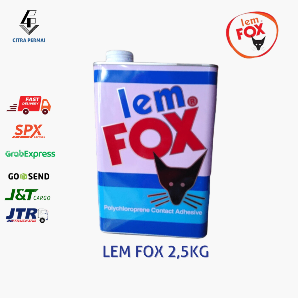 LEM FOX BIRU 2,5KG / LEM SERBAGUNA / LEM KUNING SERBAGUNA