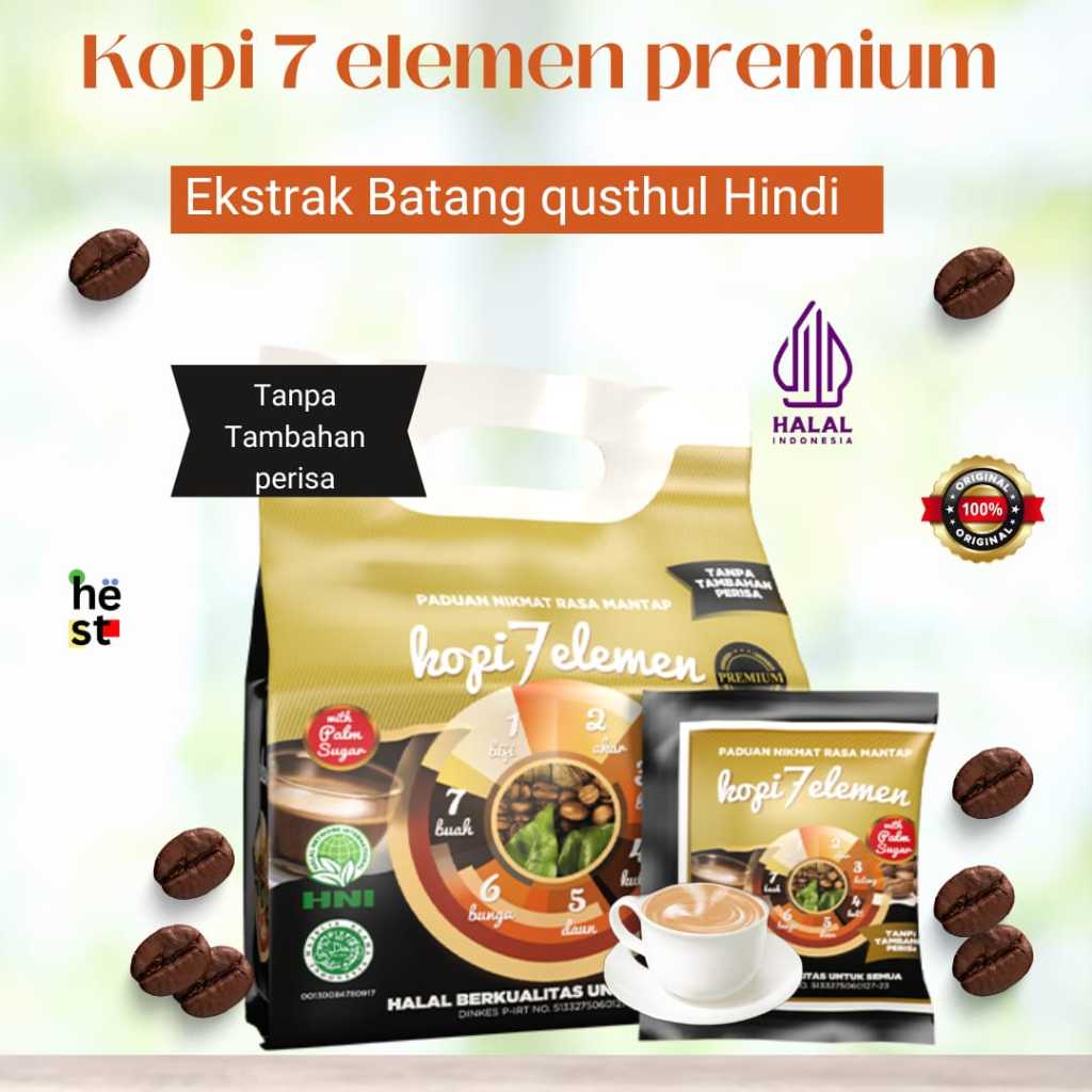 

Kopi 7 Elemen Premium Qusthul hindi | Mengatasi Perut kembung Dan Migrain, Serta Bisa Mengatasi Asma