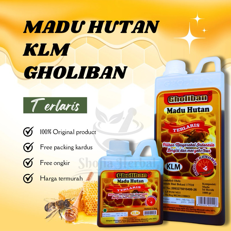 

p4yu Madu KLM Gholiban Botol Emboss 100% Orinal Product