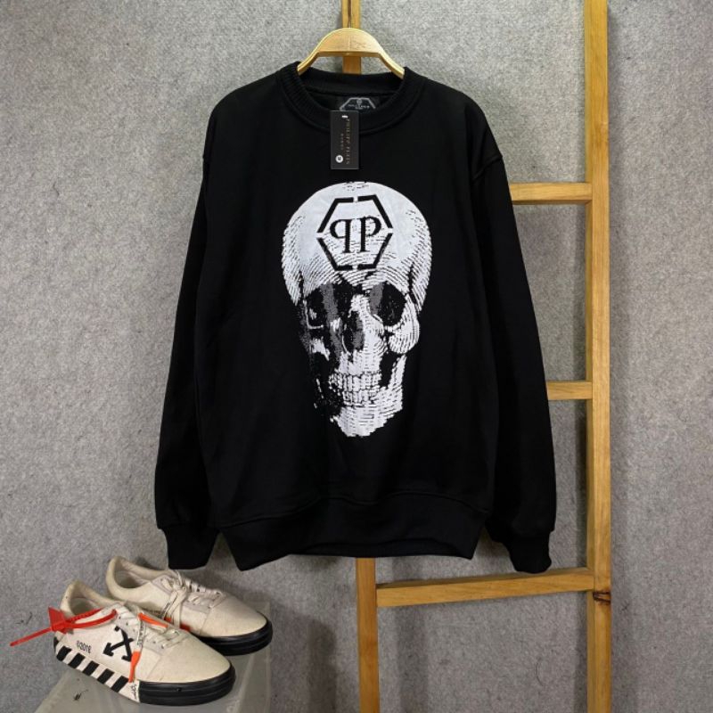 CREWNECK PHILIPP PLEIN FULL TAG LABEL