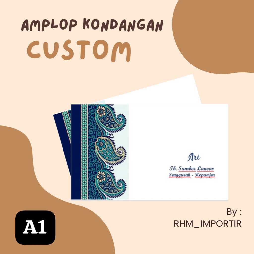 AMPLOP KONDANGAN CUSTOM AESTHETIC BATIK