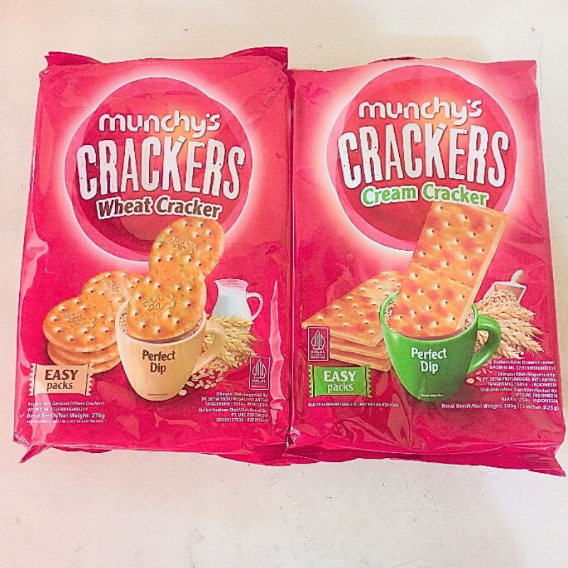 

Double Crackers ( Rasa: Wheat & Cream ) Merek Munchy's