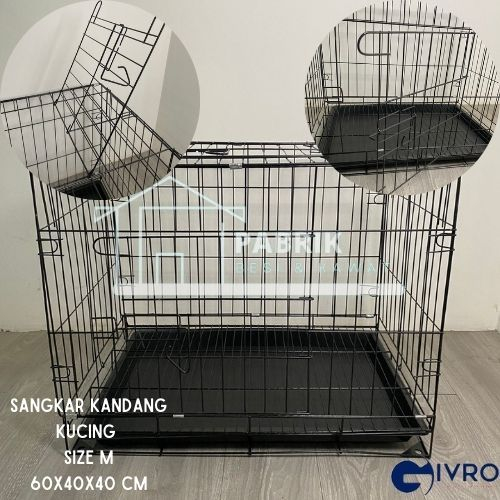 SANGKAR KANDANG KUCING - SIZE L