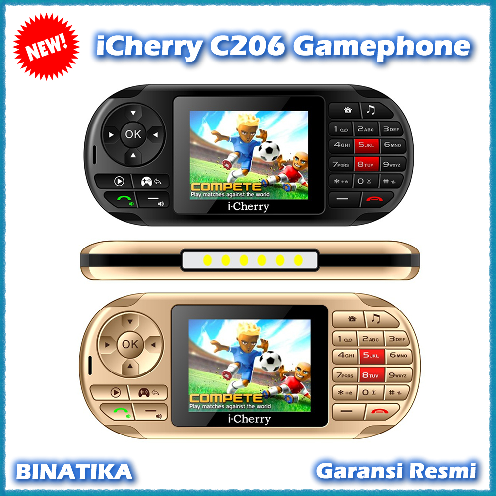 iCherry C206 Gamephone Dual SIM Camera Garansi Resmi