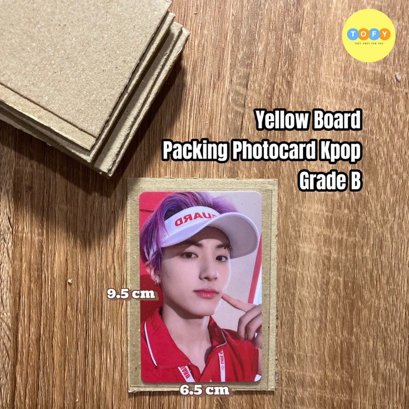 [GRADE B] Karton Yellow Board YB ukuran 6.5 cm x 9.5 cm Tebal 1.5 MM Bot No. 40 untuk Packing Photoc