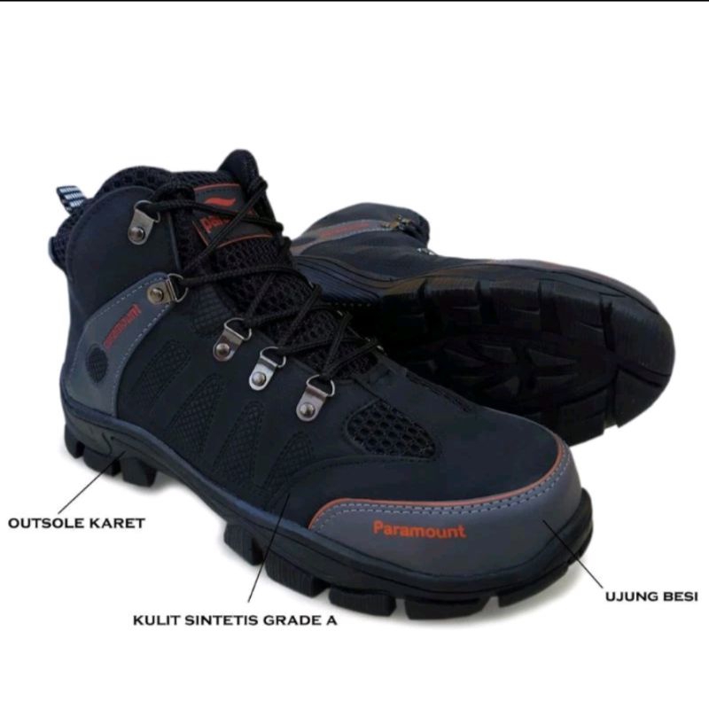 PARAMOUNT | SEPATU SAFETY UJUNG BESI | SEPATU SAFETY BOOTS | SEPATU SAFETY