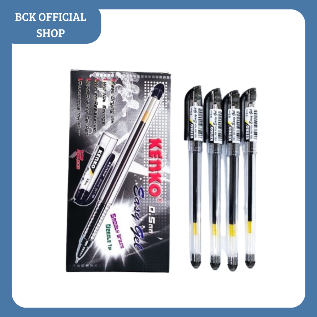 

Ball Pen Kenko Easy Gel / Pulpen 0.5 mm - Hitam (PCS)