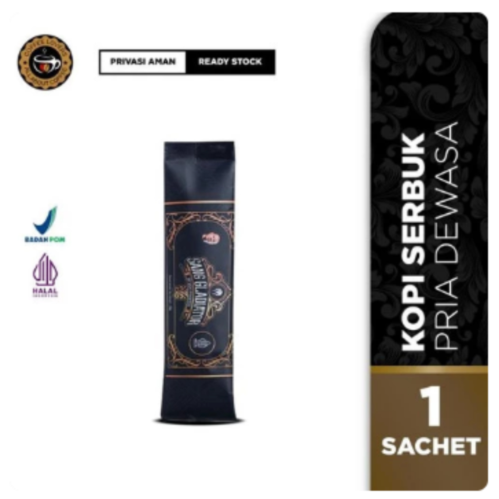

Kopi Sang Gladiator by Vicky Prasetyo - Original - Bpom - 1 Sachet Kopi Pria Kuat Tahan Lama