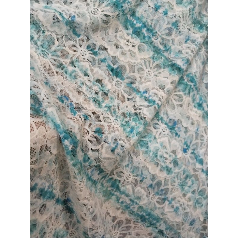 KAIN BROKAT KATUN // Bahan Brokat Melar // brukat Spandek