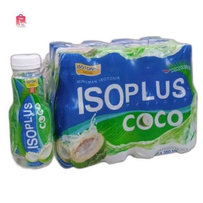 

MINUMAN ISOTONIK ISOPLUS COCO KEMASAN BOTOL 350 ML 1 PAK ISI 12 BOTOL