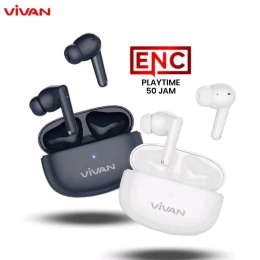 VIVAN Liberty T220 Plus Earphone Wireless TWS Bluetooth 5.3 ENC 4 Mic new
