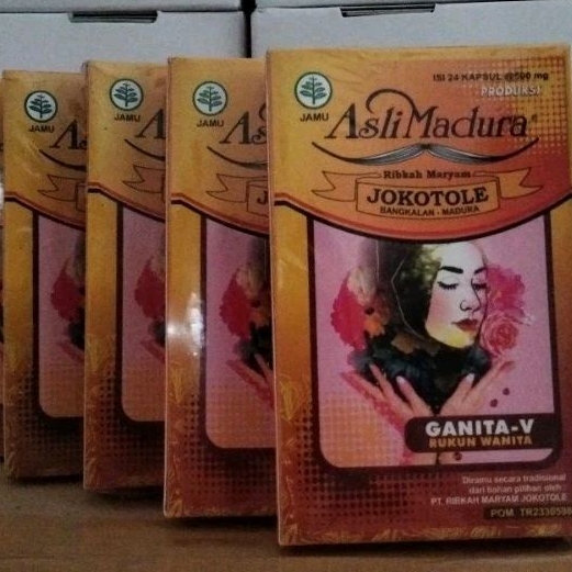 Jamu GANITA - V Rukun Wanita (penambah gairah) kemasan dus 24 kapsul JOKOTOLE