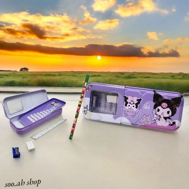 

KOTAK PENSIL KALENG MOTIF LUCU,SANRIO,CINNAMOROL +FREE PACKING KARDUS