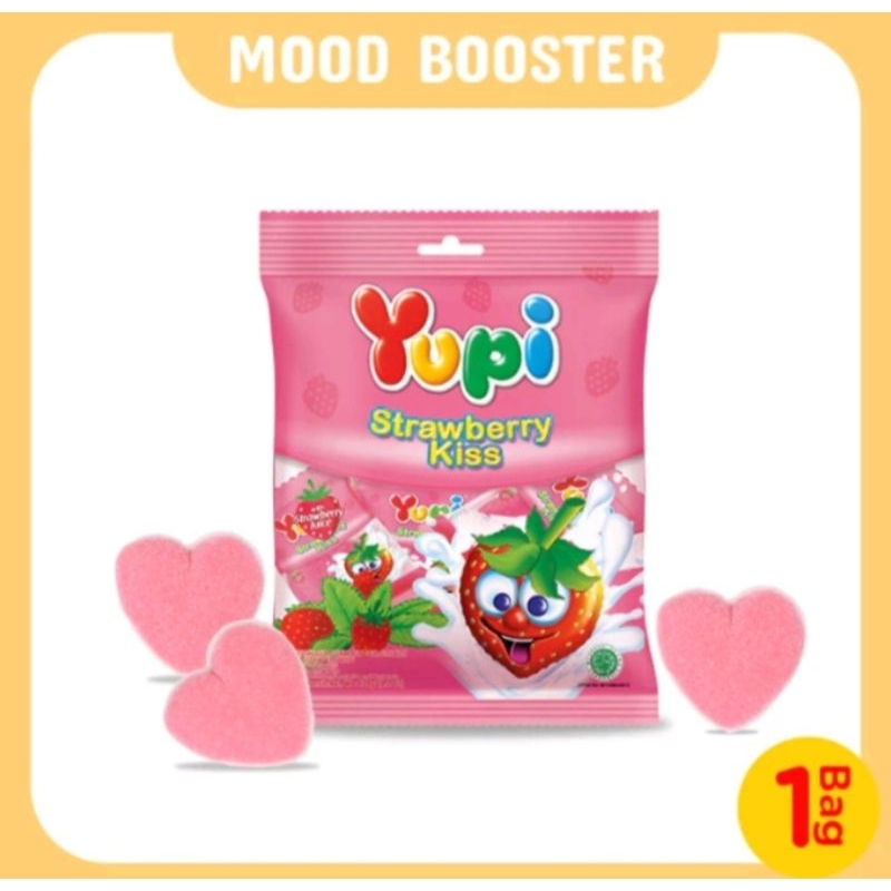 

permen YUPI Strawberry/ Bear/ Fruit Pouch jelly candy