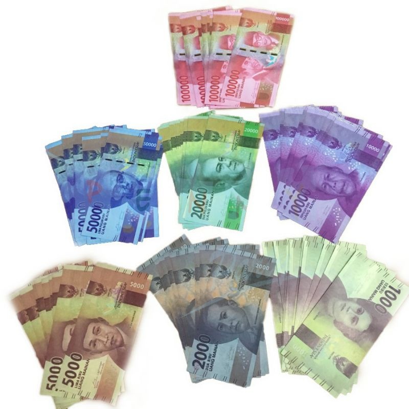 ☑️SALE Uang Mainan Anak Anak / Uang Mahar / Uang Bucket / Uang Mainan Serbaguna Rp 20000