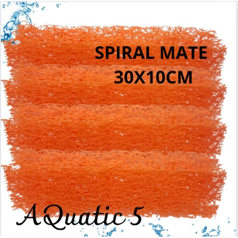 SPIRAL MATE / JAPMATE PREMIUM JAPMATE ORANGE 30x10CM MEDIA FILTER KOLAM AQUARIUM