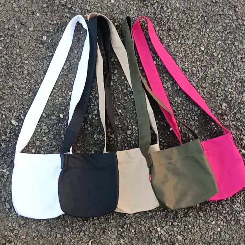 MINI CANVAS BAG - Tas Selempang Kanvas Sling Bag Canvas