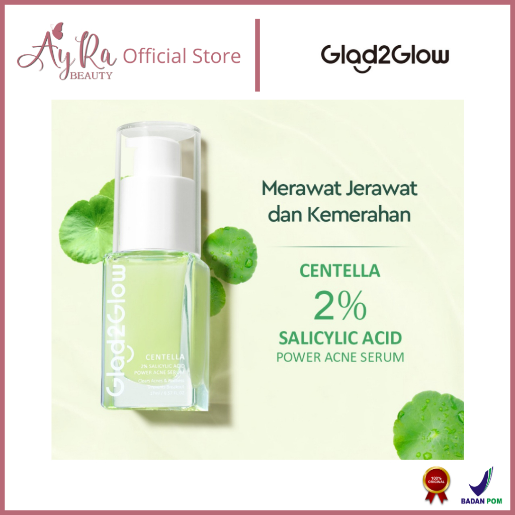 AyRa Beauty - Glad2Glow Centella 2% Salicylic Acid Acne Serum 17ml