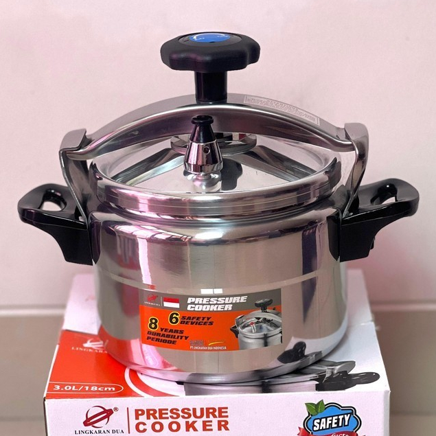 Panci Presto 18 Liter 30 Cm Ukuran Besar Pelunak Daging Alumunium Stainless Tebal Murah Promo
