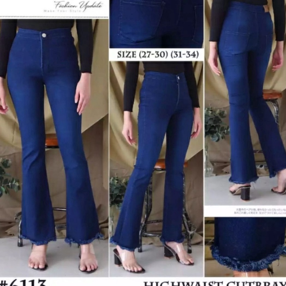 CELANA CUTBRAY JEANS WANITA HIGH WAIST JEANS CUTBRAY RAWIS m H5Y6