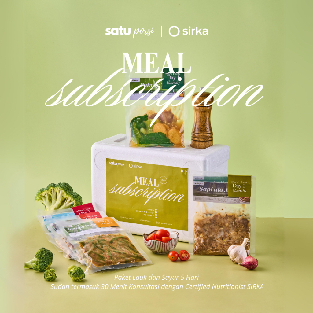 

Satu Porsi 5 Days Meal Subscription