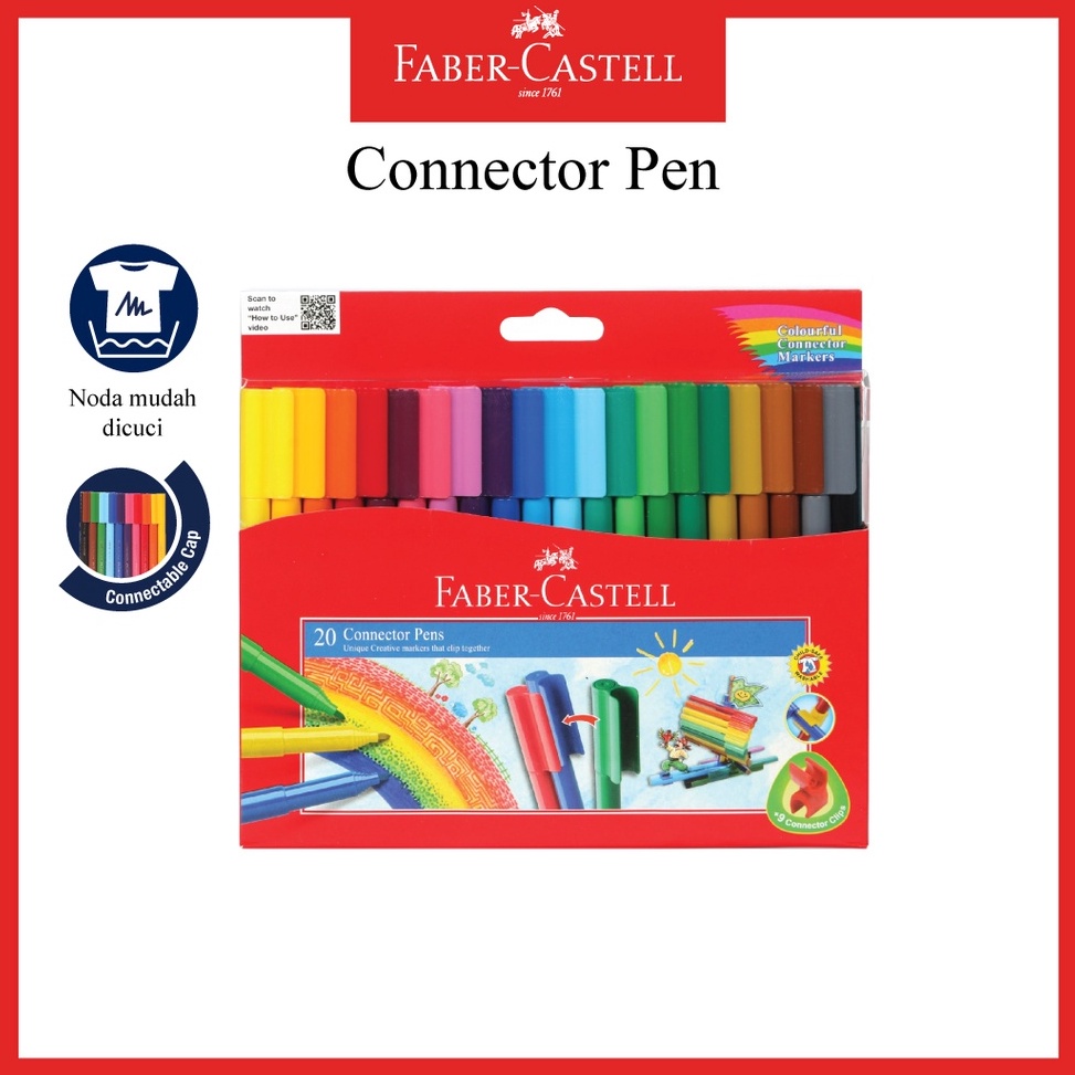 

Konektor Pen Faber Castell Spidol Warna Kemasan 2 Warna Connector Pen 2 Untuk Mewarnai KODE O6V7