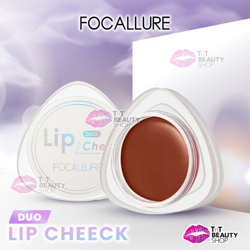 DISKON BESAR FOCALLURE Creamy Lip  Cheek Duo  Dualuse Lip Mud Lip clay  Velvethazy Matte Blush On  M