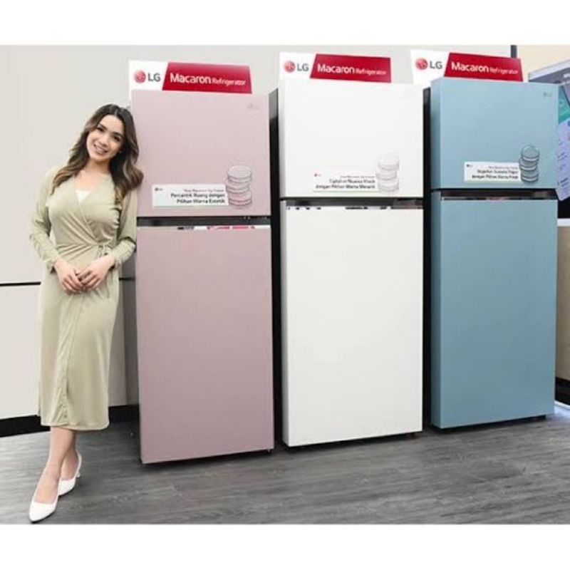LG GN-B392PQCP GN-B392PQBN GN-B392PQCM KULKAS 2 PINTU INVERTER MACARON SERIES GNB392PQCP GNB392PQBN 