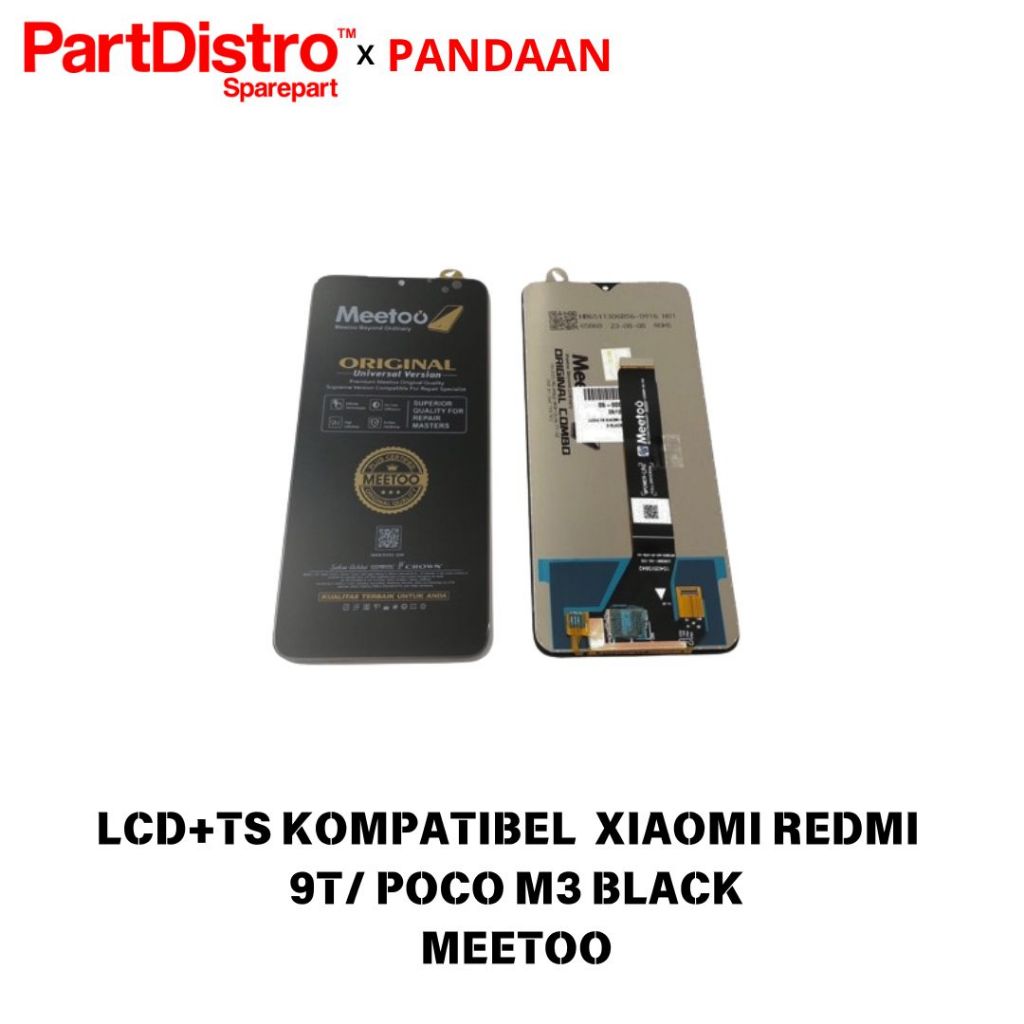 LCD+TS XIAOMI REDMI 9T/ POCO M3 BLACK MEETOO