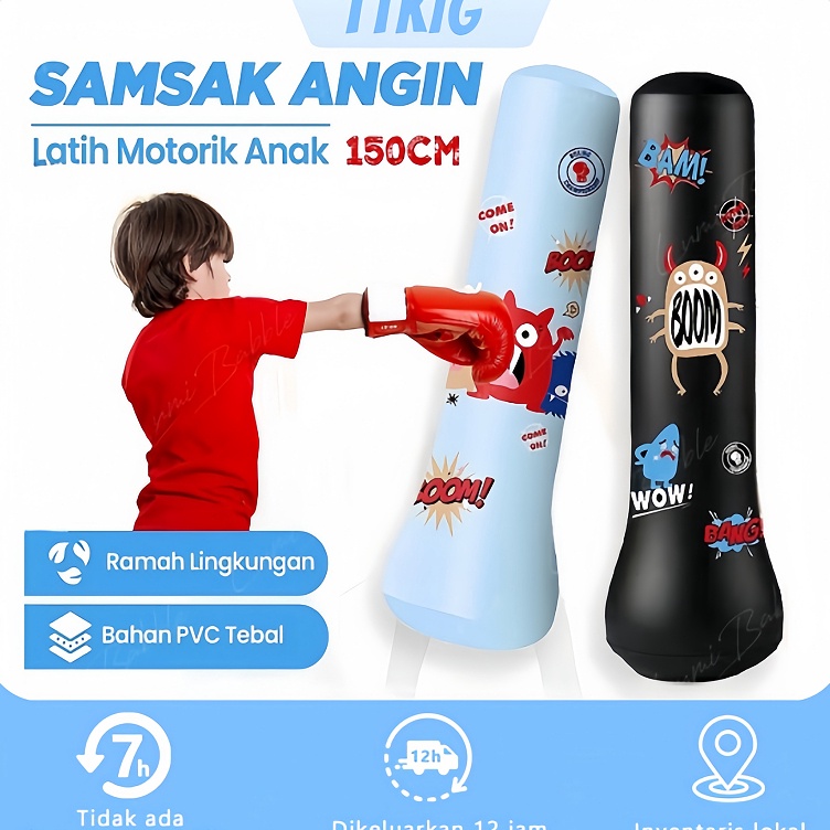 KODE H96Q Samsak Tinju Samsak Berdiri PVC 15CM Samsak Anak Samsak Gantung Samsak Sansak Tinju Berdir