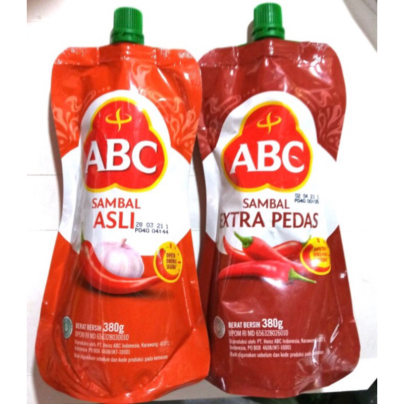 

Sambal ABC Extra Pedas 380gr ed 12/25