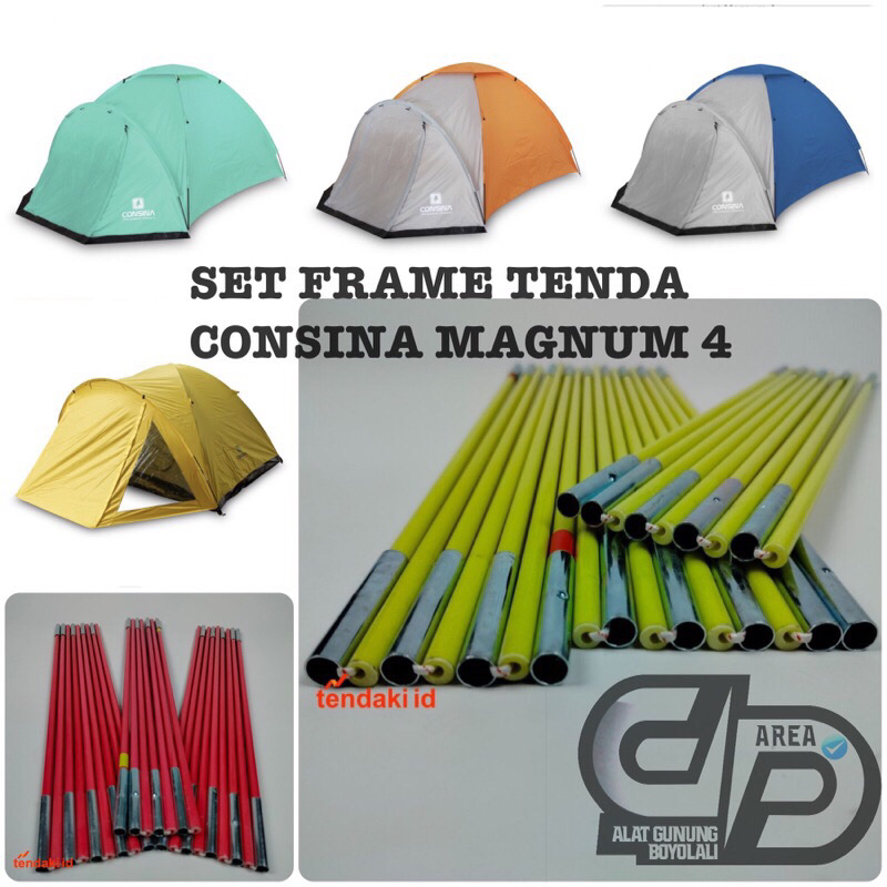 Set rangka tenda consina magnum 4 set frame tenda consina magnum 4