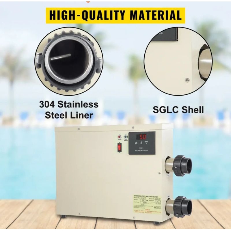heater elektrik 5,5 kw pemanas air kolam renang Spa Primapro heater