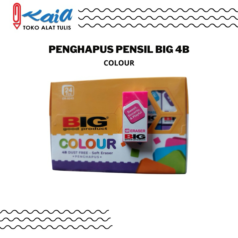 

PENGHAPUS PENSIL BIG 4B COLOUR