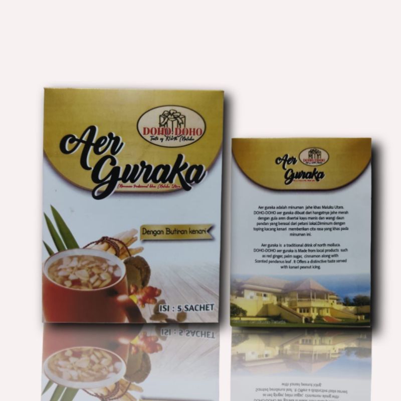 

Aer Guraka / Minuman Jahe Khas Maluku Utara / 5 sachet(original)