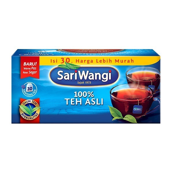

Teh SariWangi isi 30 pcs Daun teh berkualitas Teh