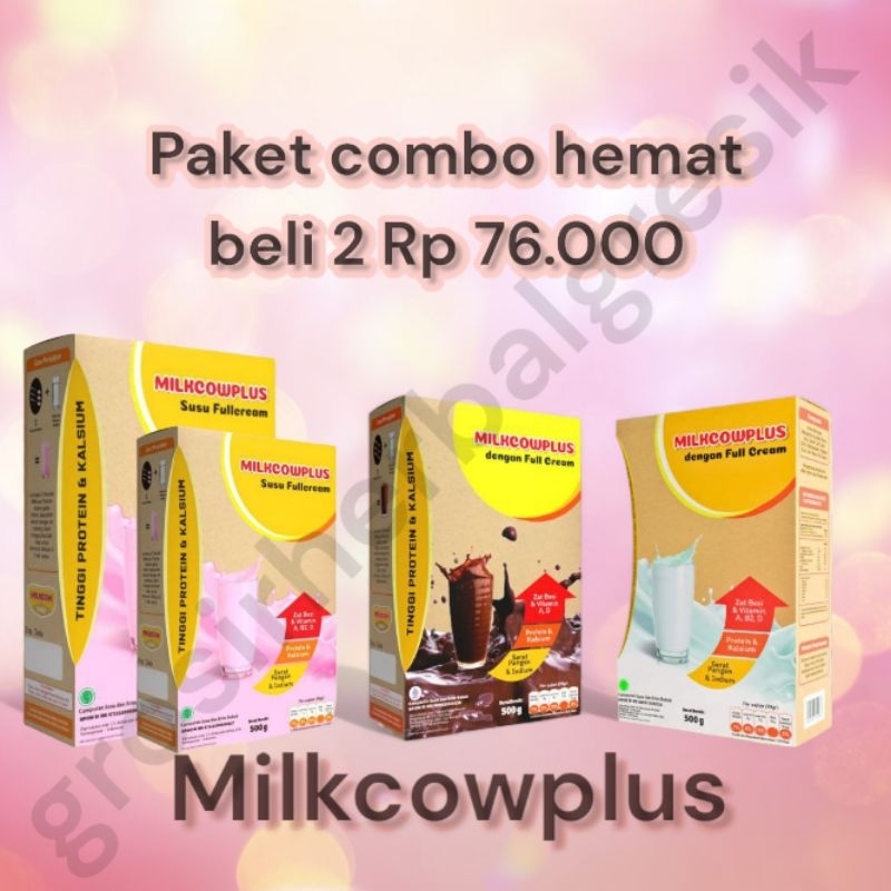 

[paket isi 2] Milkcow plus Susu gemuk 500gram susu sapi full cream penggemuk badan