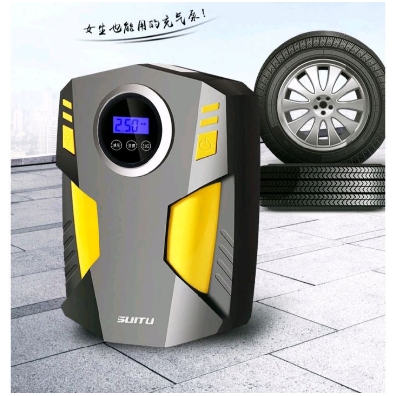 MINI KOMPRESOR POMPA BAN MOBIL/ MOTOR ELEKTRIK PORTABEL 12V MURAH