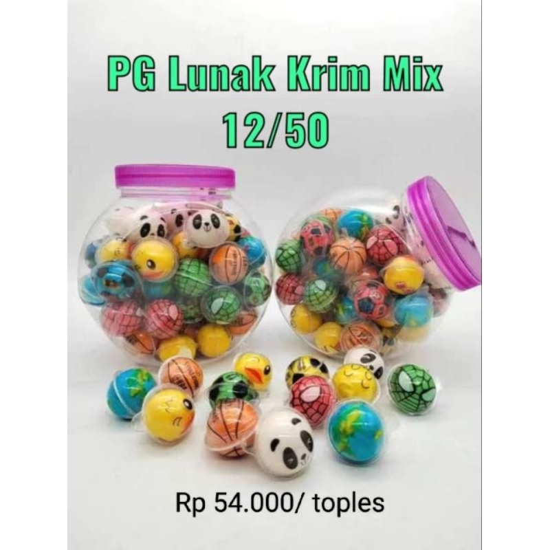 

Permen Bola Lunak Krim. 1 toples isi 50 pcs
