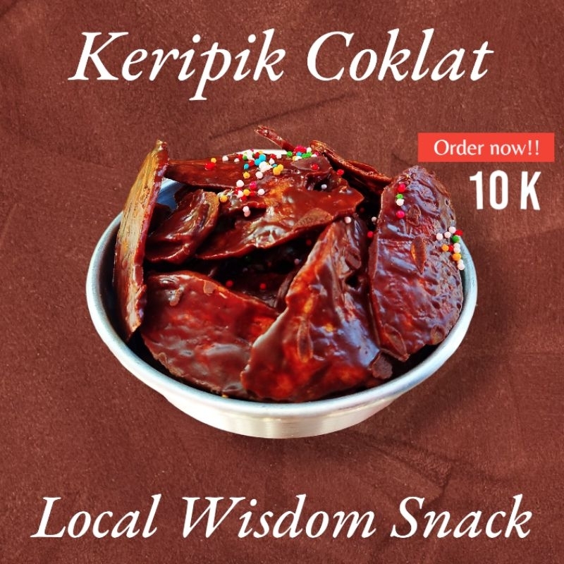 

Keripik pisang coklat aneka rasa isi 100 g