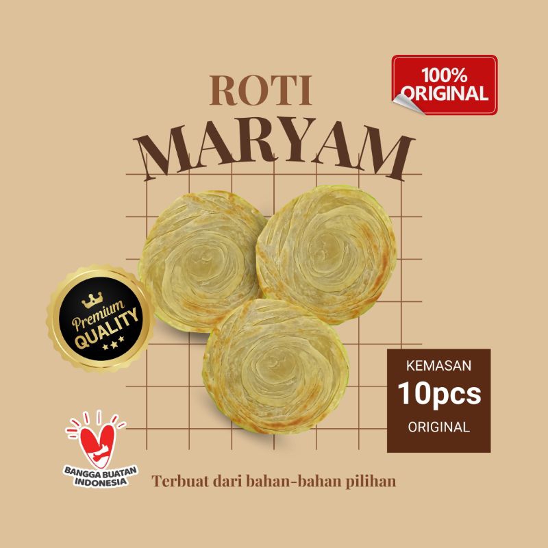 

Roti Maryam Premium Renyah Tanpa Bahan Pengawet 350 Gram 10 Pcs