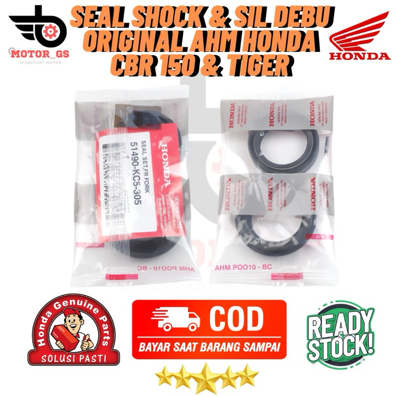 SEAL SHOCK + SEAL DEBU ORIGINAL AHM HONDA CBR 150r CB 150 R TIGER & GL MAX