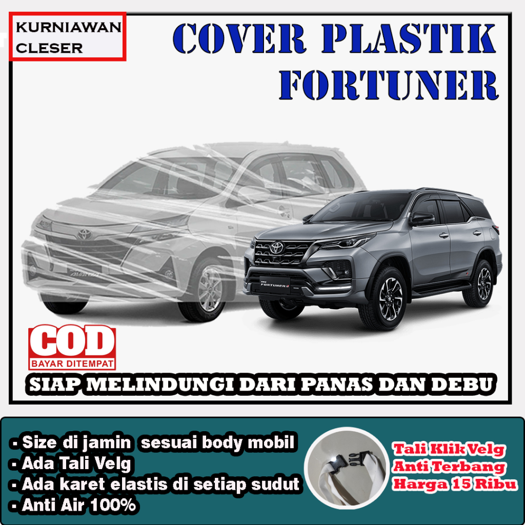 Cover Mobil Innova Reborn Pajero Fortuner Cover Transparan Cover Super Sarung Mobil